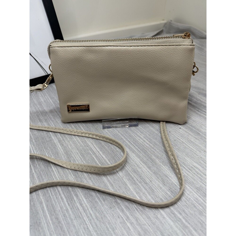 Simply Southern  Ivory Leather Crossbody Purse